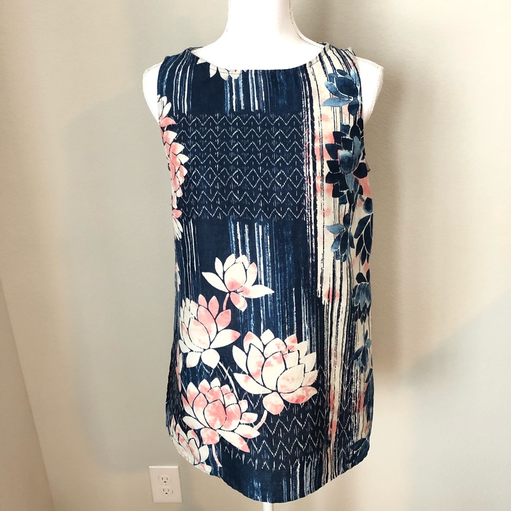 J. Jill Pure Jill Sleeveless Linen Tunic Top